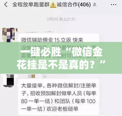 一键必胜“微信金花挂是不是真的？	”细辅助教程分享