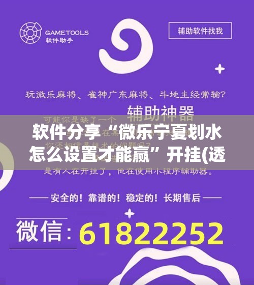 软件分享“微乐宁夏划水怎么设置才能赢”开挂(透视)最新辅助详细