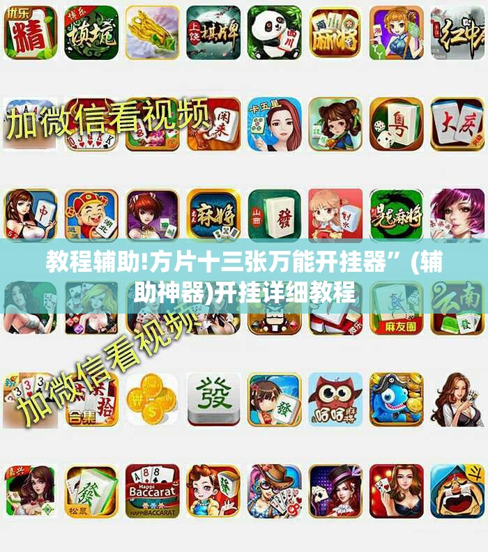 教程辅助!方片十三张万能开挂器	”(辅助神器)开挂详细教程