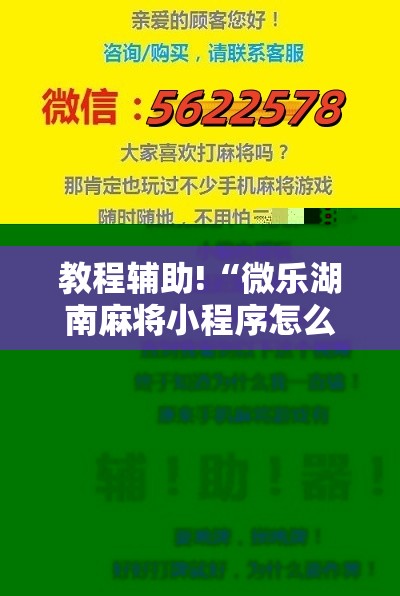 教程辅助!“微乐湖南麻将小程序怎么开挂	”科技辅助神器手机版