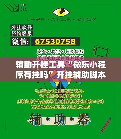 辅助开挂工具“微乐小程序有挂吗	”开挂辅助脚本+详细开挂安装教程