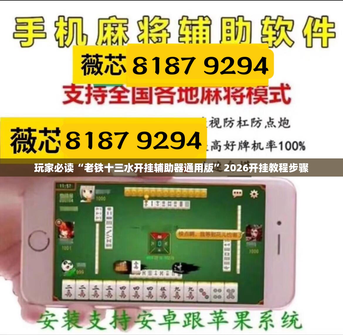 玩家必读“老铁十三水开挂辅助器通用版”2026开挂教程步骤