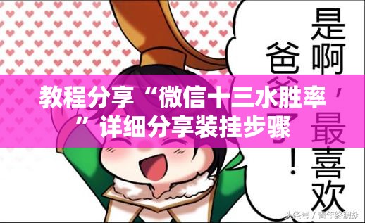 教程分享“微信十三水胜率	”详细分享装挂步骤