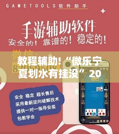 教程辅助!“微乐宁夏划水有挂没”2026开挂教程步骤