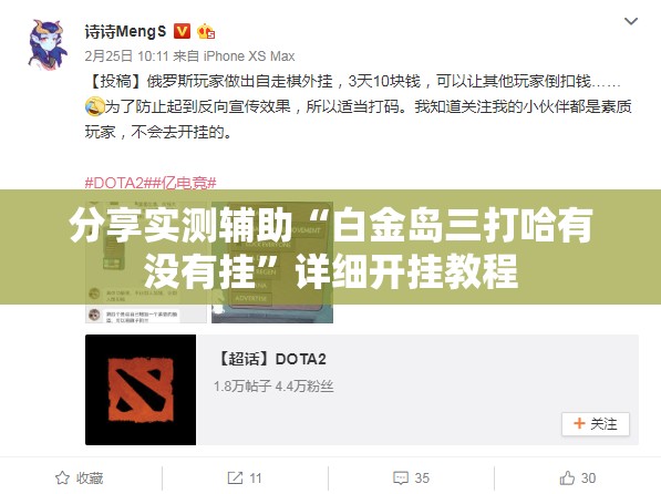 分享实测辅助“白金岛三打哈有没有挂”详细开挂教程