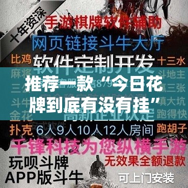 推荐一款“今日花牌到底有没有挂	”详细外挂透视辅助软件教程