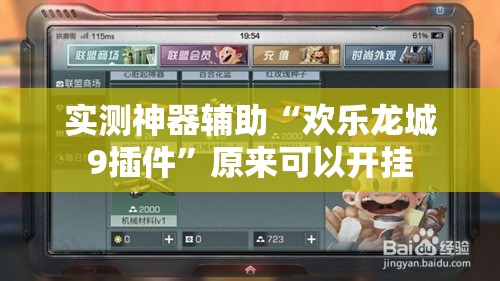 实测神器辅助“欢乐龙城9插件”原来可以开挂