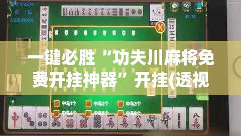 一键必胜“功夫川麻将免费开挂神器	”开挂(透视)最新辅助详细