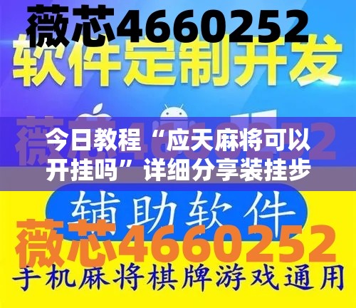 今日教程“应天麻将可以开挂吗”详细分享装挂步骤