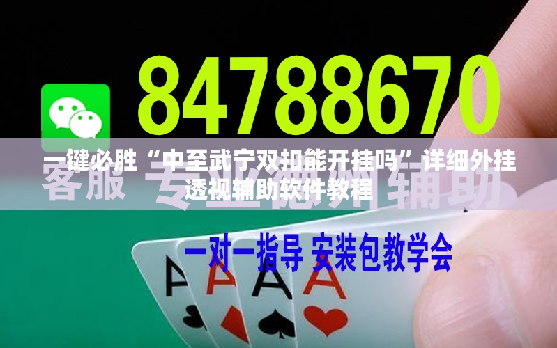 一键必胜“中至武宁双扣能开挂吗”详细外挂透视辅助软件教程