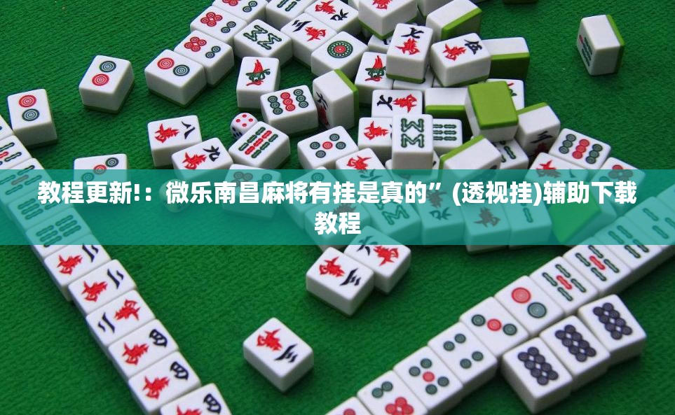 教程更新!：微乐南昌麻将有挂是真的	”(透视挂)辅助下载教程