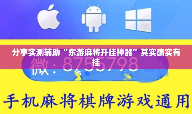 分享实测辅助“东游麻将开挂神器”其实确实有挂