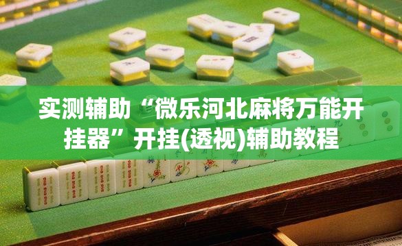 实测辅助“微乐河北麻将万能开挂器”开挂(透视)辅助教程