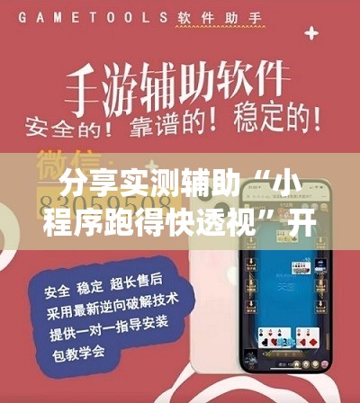 分享实测辅助“小程序跑得快透视”开挂(透视)辅助神器