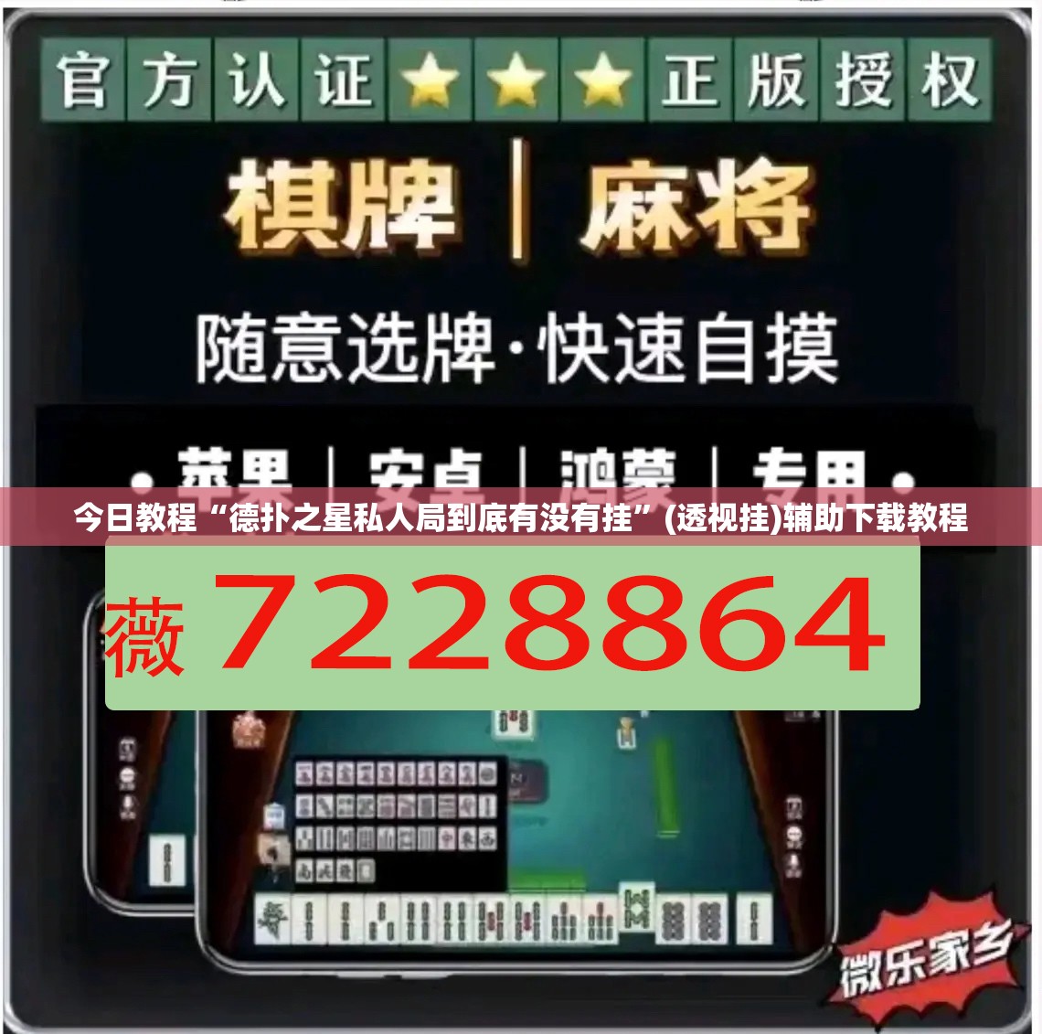 今日教程“德扑之星私人局到底有没有挂”(透视挂)辅助下载教程