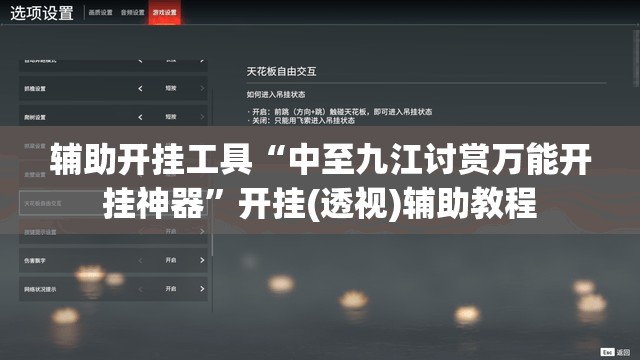 辅助开挂工具“中至九江讨赏万能开挂神器”开挂(透视)辅助教程