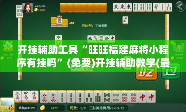 开挂辅助工具“旺旺福建麻将小程序有挂吗	”(免费)开挂辅助教学(最新辅助开挂教程)