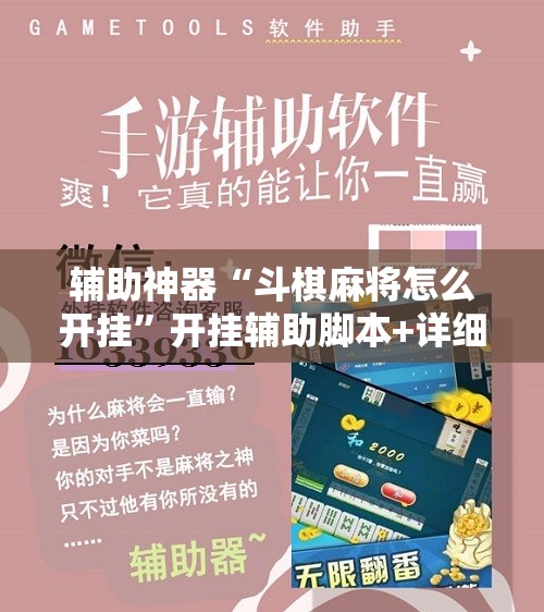 辅助神器“斗棋麻将怎么开挂”开挂辅助脚本+详细开挂安装教程