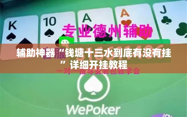 辅助神器“钱塘十三水到底有没有挂”详细开挂教程