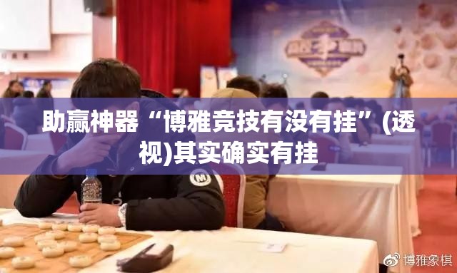 助赢神器“博雅竞技有没有挂”(透视)其实确实有挂