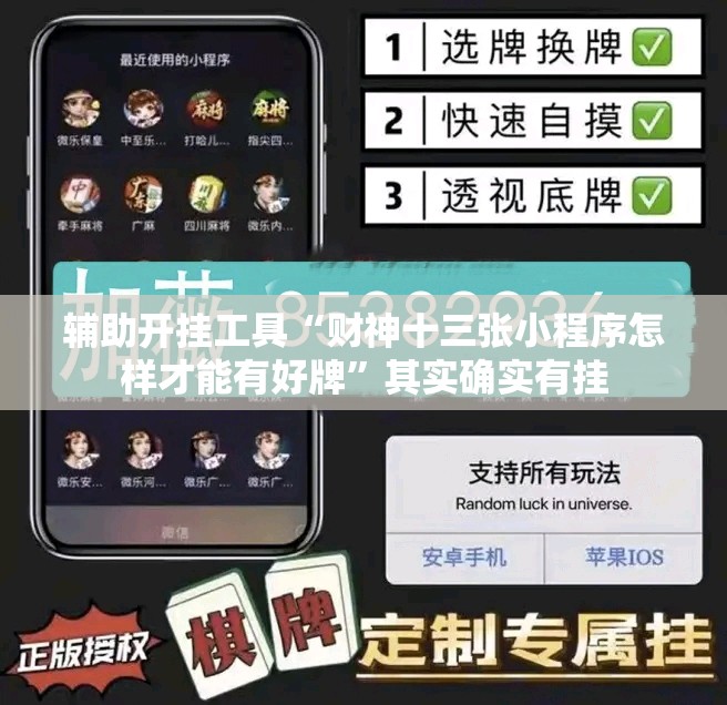 辅助开挂工具“财神十三张小程序怎样才能有好牌”其实确实有挂