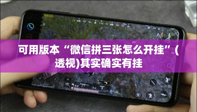 可用版本“微信拼三张怎么开挂	”(透视)其实确实有挂