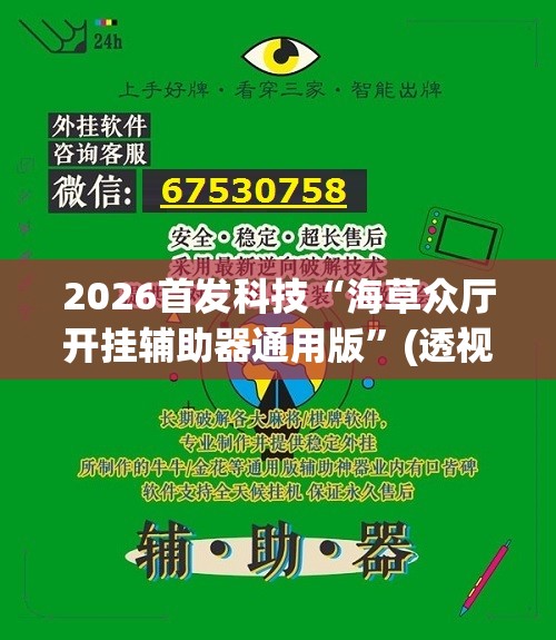 2026首发科技“海草众厅开挂辅助器通用版	”(透视挂)辅助下载教程