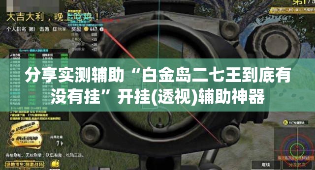 分享实测辅助“白金岛二七王到底有没有挂”开挂(透视)辅助神器