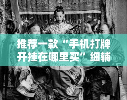 推荐一款“手机打牌开挂在哪里买”细辅助教程分享