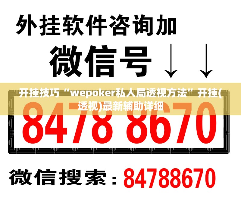 开挂技巧“wepoker私人局透视方法”开挂(透视)最新辅助详细