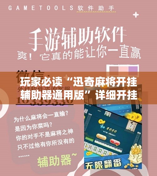 玩家必读“迅奇麻将开挂辅助器通用版”详细开挂教程