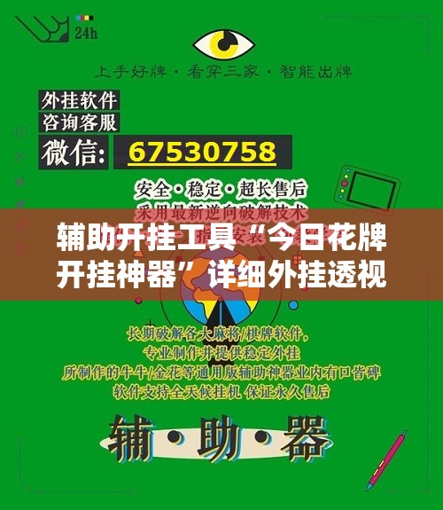 辅助开挂工具“今日花牌开挂神器	”详细外挂透视辅助软件教程