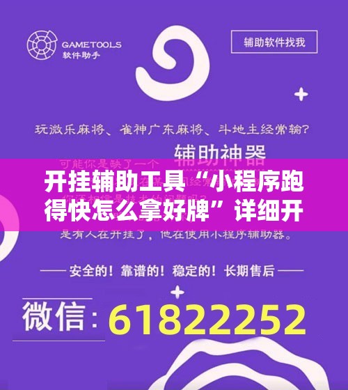 开挂辅助工具“小程序跑得快怎么拿好牌”详细开挂教程