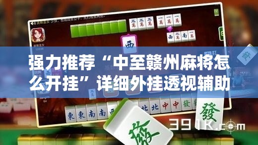 强力推荐“中至赣州麻将怎么开挂”详细外挂透视辅助软件教程