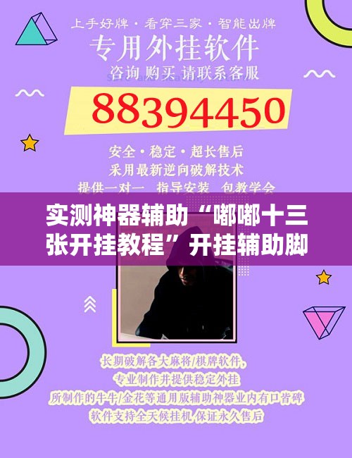 实测神器辅助“嘟嘟十三张开挂教程”开挂辅助脚本+详细开挂安装教程