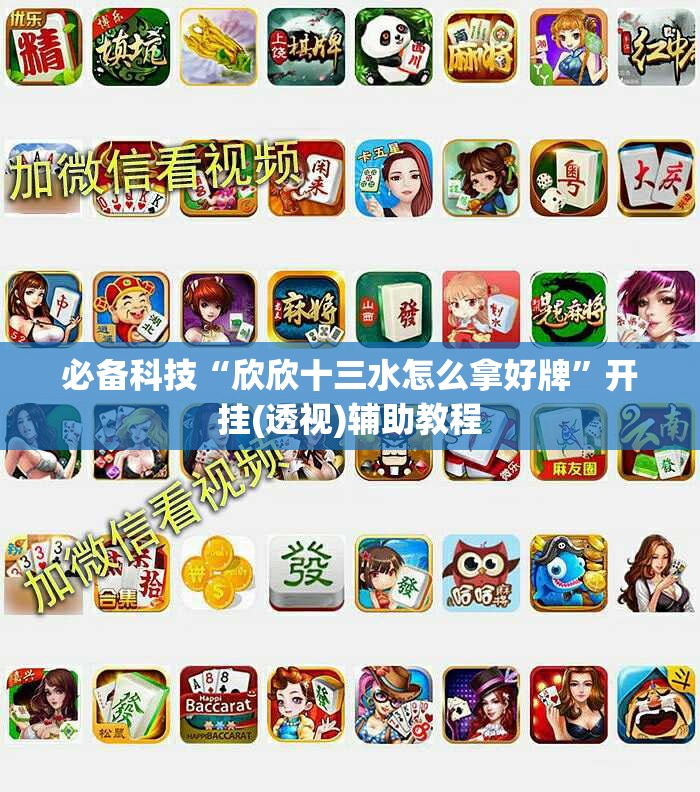 必备科技“欣欣十三水怎么拿好牌”开挂(透视)辅助教程