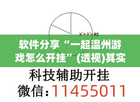 软件分享“一起温州游戏怎么开挂”(透视)其实确实有挂