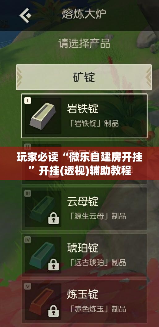 玩家必读“微乐自建房开挂”开挂(透视)辅助教程