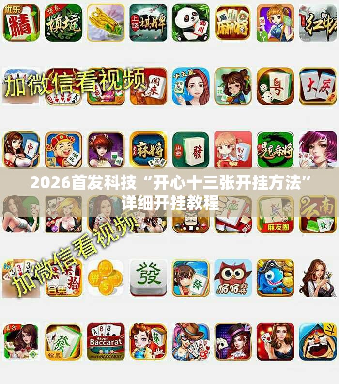 2026首发科技“开心十三张开挂方法”详细开挂教程