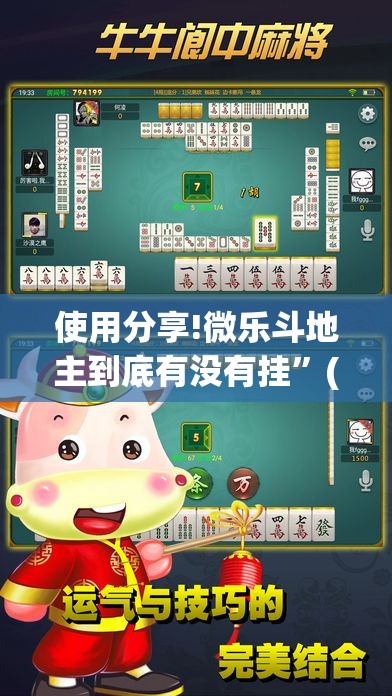使用分享!微乐斗地主到底有没有挂	”(透视)其实确实有挂