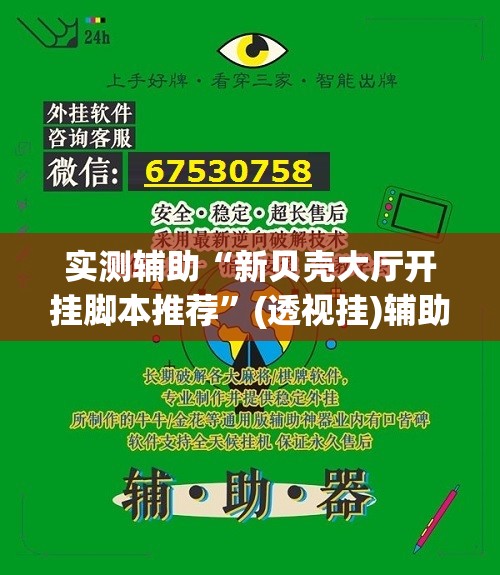 实测辅助“新贝壳大厅开挂脚本推荐	”(透视挂)辅助下载教程