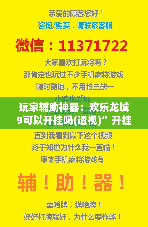 玩家辅助神器：欢乐龙城9可以开挂吗(透视)”开挂辅助脚本+详细开挂安装教程