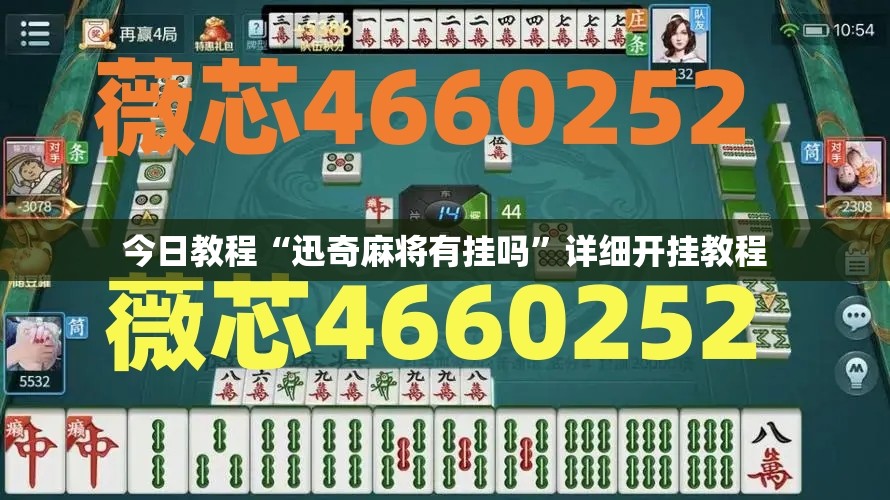 今日教程“迅奇麻将有挂吗”详细开挂教程
