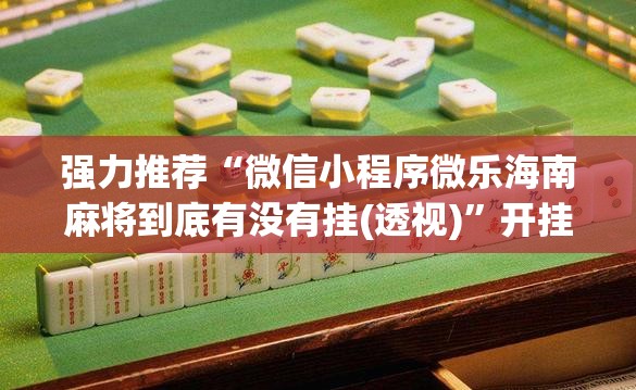 强力推荐“微信小程序微乐海南麻将到底有没有挂(透视)	”开挂辅助脚本+详细开挂安装教程