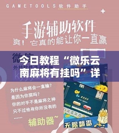 今日教程“微乐云南麻将有挂吗	”详细分享装挂步骤