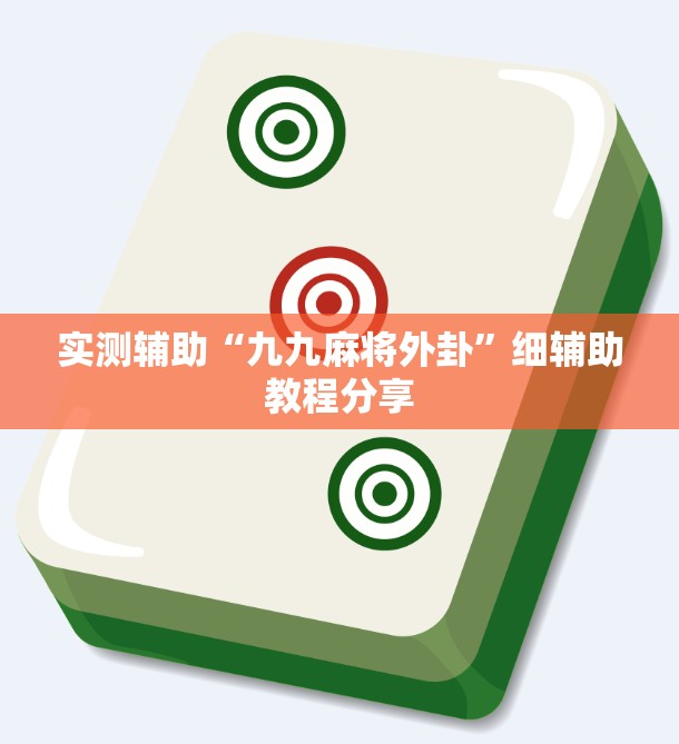 实测辅助“九九麻将外卦”细辅助教程分享