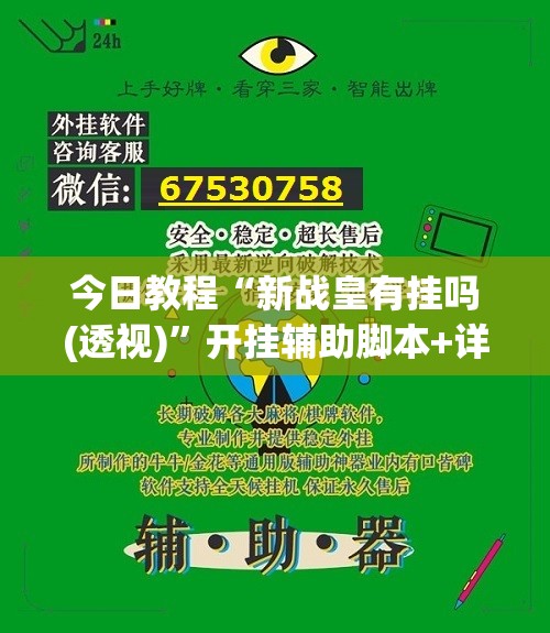 今日教程“新战皇有挂吗(透视)”开挂辅助脚本+详细开挂安装教程