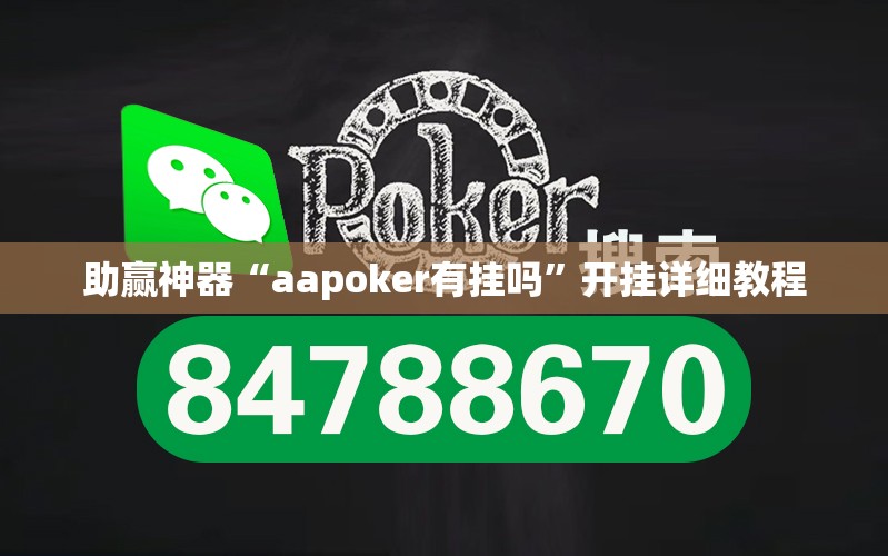 助赢神器“aapoker有挂吗”开挂详细教程