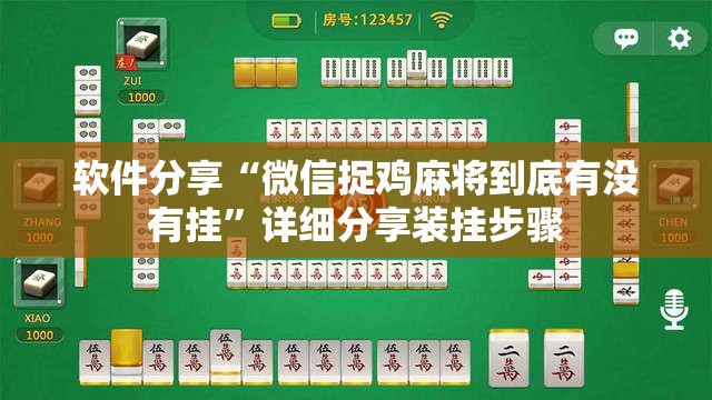 软件分享“微信捉鸡麻将到底有没有挂”详细分享装挂步骤