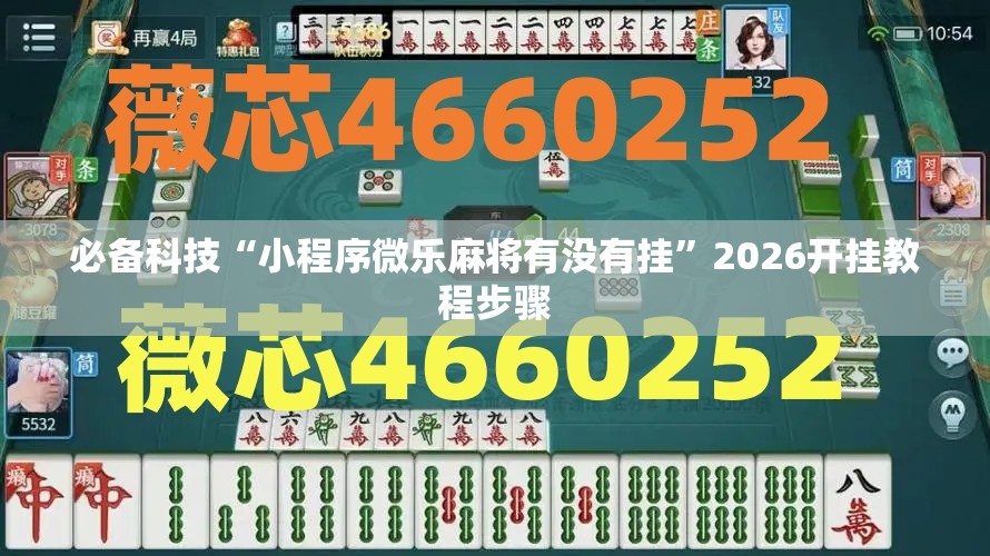 必备科技“小程序微乐麻将有没有挂”2026开挂教程步骤
